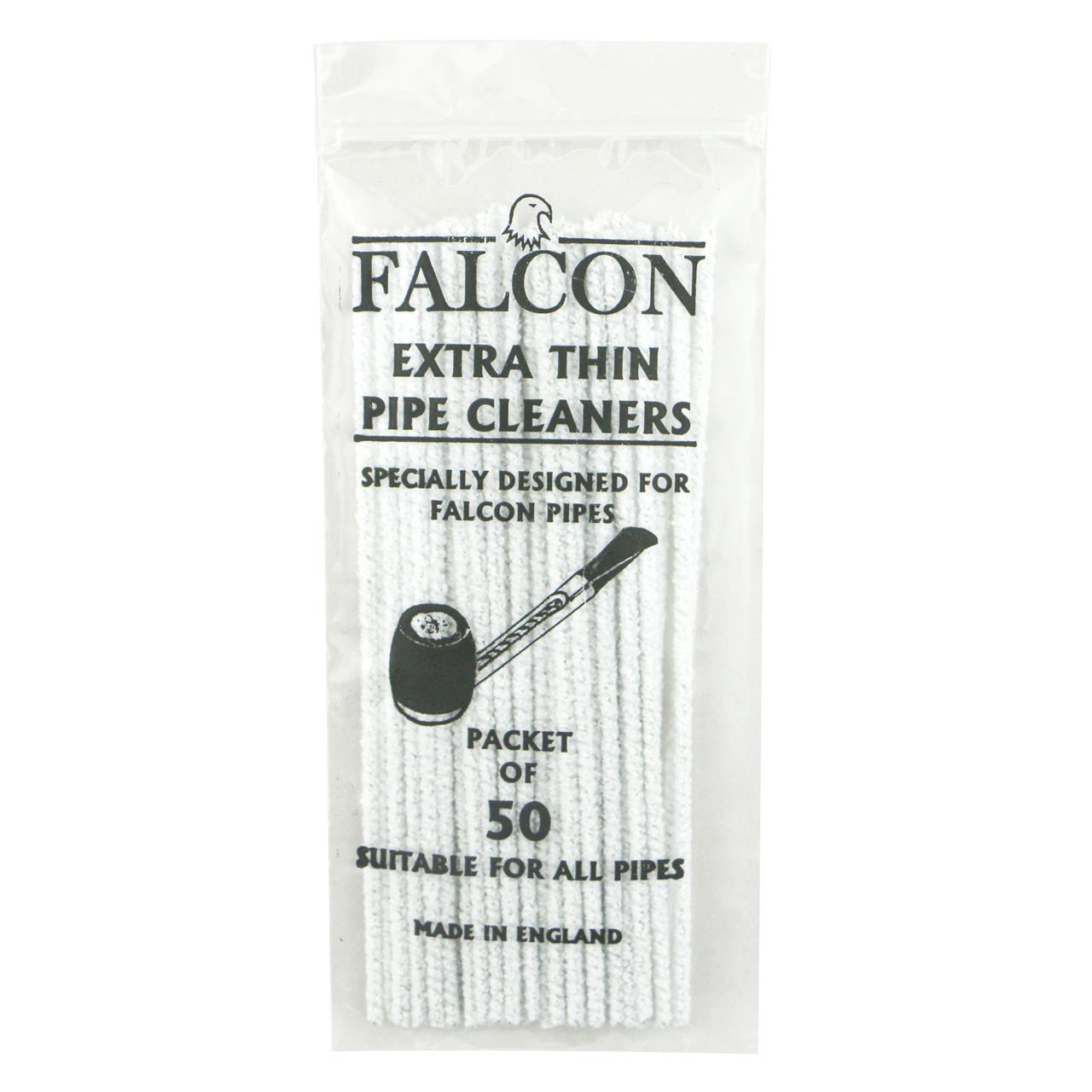 Falcon Pipe Cleaners Extra Thin (6 in Long) (Pack of 50) - Pipe, Cigar,  Cigarette, Shisha, Tobacco, Smoking & Gifts at Gentlemens Corner