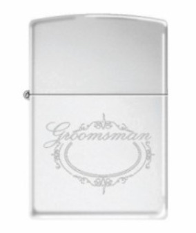 Zippo Lighter - Polished Chrome - Groomsman